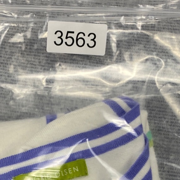 Sigrid Olsen Womens White Floral Embroidered Cardigan Sweater 3/4 Sleeve Size M - Picture 6 of 12